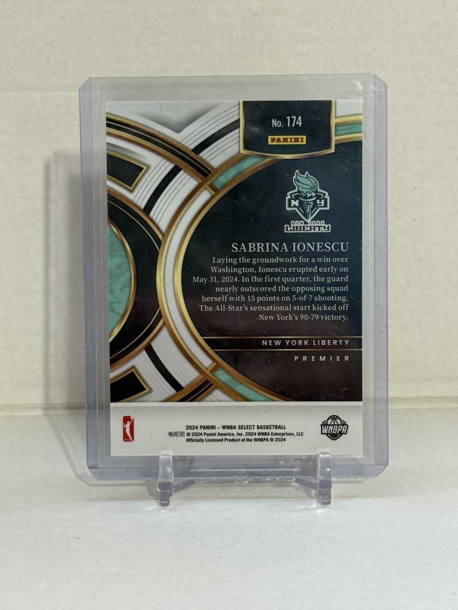 LukeTheDuke4009's tweet photo. Check out #SabrinaIonescu 2024 #Select #WNBA #Premier #SilverPrizm #Card #174 #Basketball #Mint #OnlyCard #SportsCards #THFpro https://t.co/ueynyL186U #eBay via @eBay https://t.co/uuJm7WVZo3
