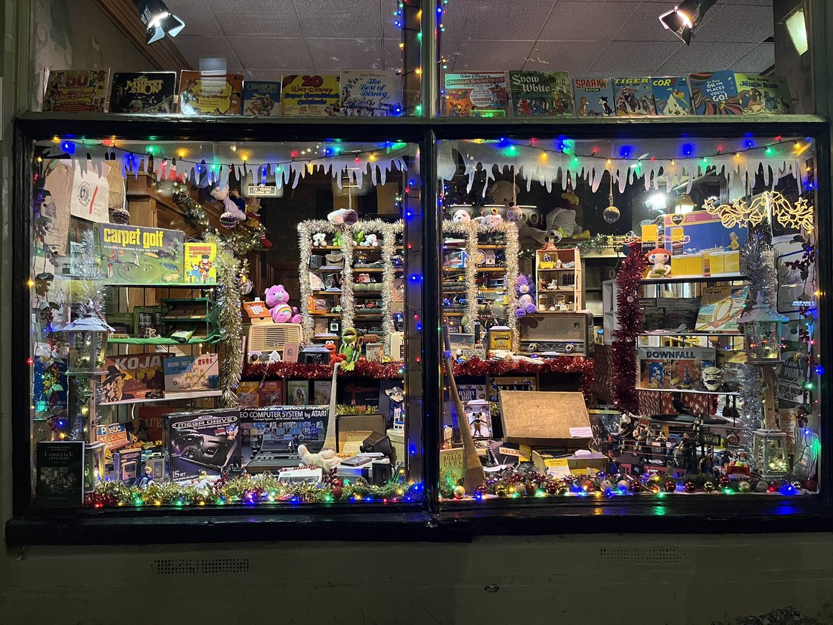 FearStairLmk's tweet photo. We (@HodkinsonL46585 and @RHODLIMERICK) are looking forward to discussing our Christmas toy window on Ireland AM tomorrow (@IrelandAMVMTV). Tune in from 8am for a trip down memory lane! Be sure to visit the window at 8 Sarsfield Street (home of @studiosaol) #Limerick https://t.co/AKVBB9Sq3d