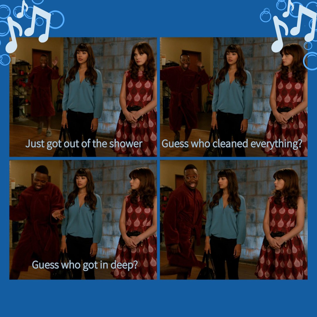 WhosThatGirlPod's tweet photo. Who else was obsessed with Winston's shower 🙋? We LOVED this cute moment of Winston and talk all about it on the latest episode of #WhosThatGirlPod - now streaming on all major podcast channels!
#podcast #newgirl #newgirlpodcast #therightthing #shower #winston #cece #jess https://t.co/SrDrhaUiiz