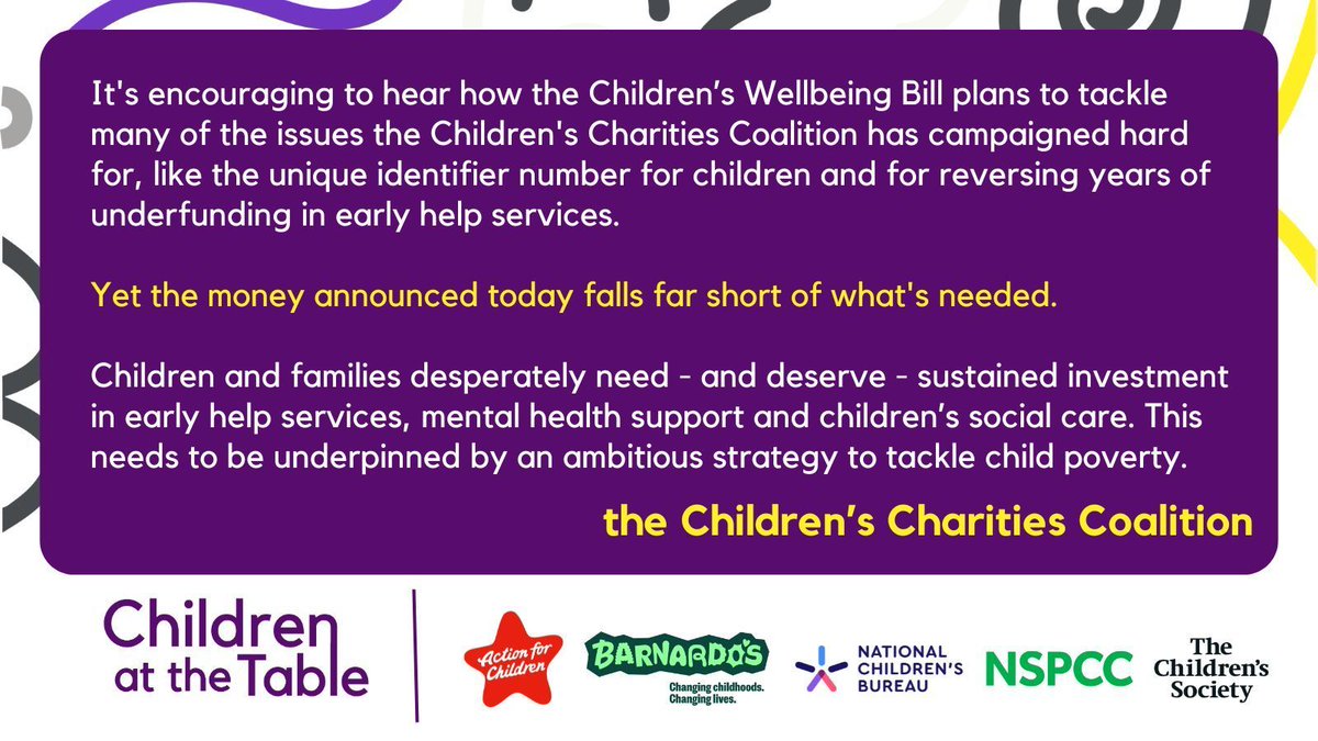 This promising Children’s Wellbeing Bill has the potential to transform how we help our most vulnerable children and families.
Read the full #ChildrensCharitiesCoalition statement: buff.ly/3ZYZoje