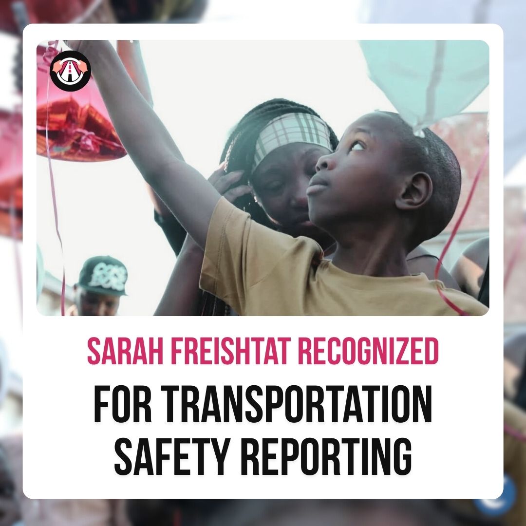 Congrats to Sarah Freishtat for winning the Casey Feldman Transportation Safety Award! Read more about her impactful reporting on pedestrian safety: ow.ly/jGYV50Uqevt #CaseyFeldmanFoundation #TransportationSafety #PedestrianSafety