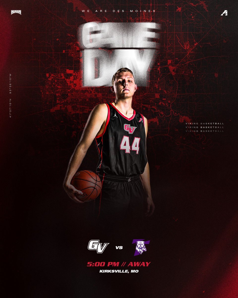Viking Athletics (@vikingathletics) on Twitter photo M🏀 | #GAMEDAY | <a href="/GVVikingMBB/">Grand View Men's Basketball</a>
🆚 Truman State University
📍 Kirksville, MO
⏰ 3:00 PM
📈 ow.ly/ICJG50UqKH9
📹 ow.ly/v66C50UqKHa
#WEAREDSM M🏀 | #GAMEDAY | <a href="/GVVikingMBB/">Grand View Men's Basketball</a>
🆚 Truman State University
📍 Kirksville, MO
⏰ 3:00 PM
📈 ow.ly/ICJG50UqKH9
📹 ow.ly/v66C50UqKHa
#WEAREDSM