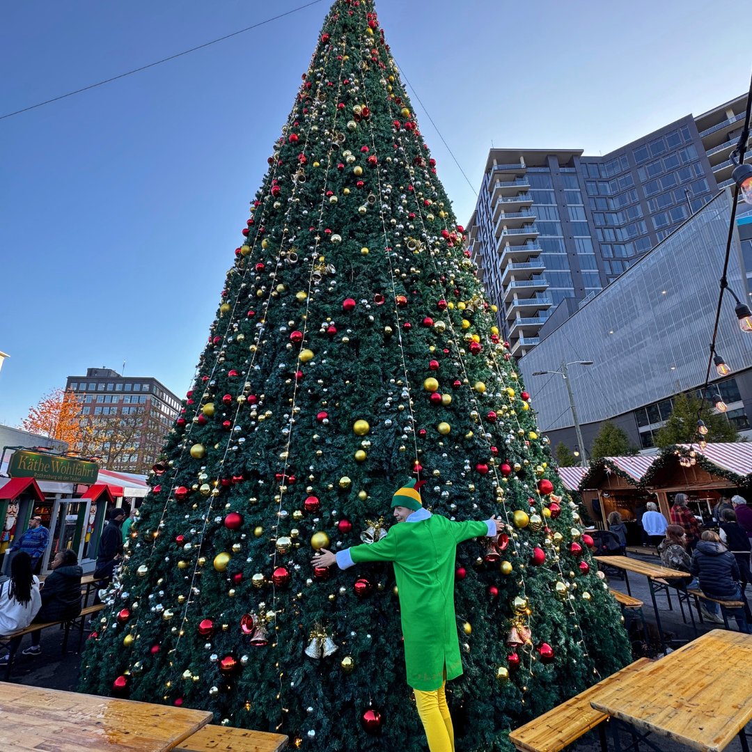 Miguel the Elf is exploring the Atlanta Christkindl Market in Buckhead Village! 🎄✨ With 50+ vendors offering tasty treats, handmade gifts, &amp; holiday cheer, it's the perfect spot for last-minute gifts &amp; decor. 🎁🌟 Admission is FREE! 

Find more info at livablebuckhead.org/holiday