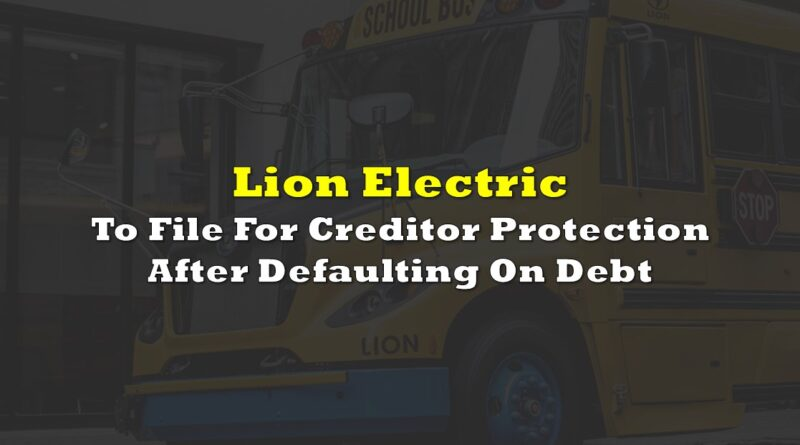 TheDeepDive_ca's tweet photo. Lion Electric To File For Creditor Protection After Defaulting On Debt 

$LEV $LEV.to #creditorprotection #CCAA #EV #electricvehicles https://t.co/Z6NkRB46HS