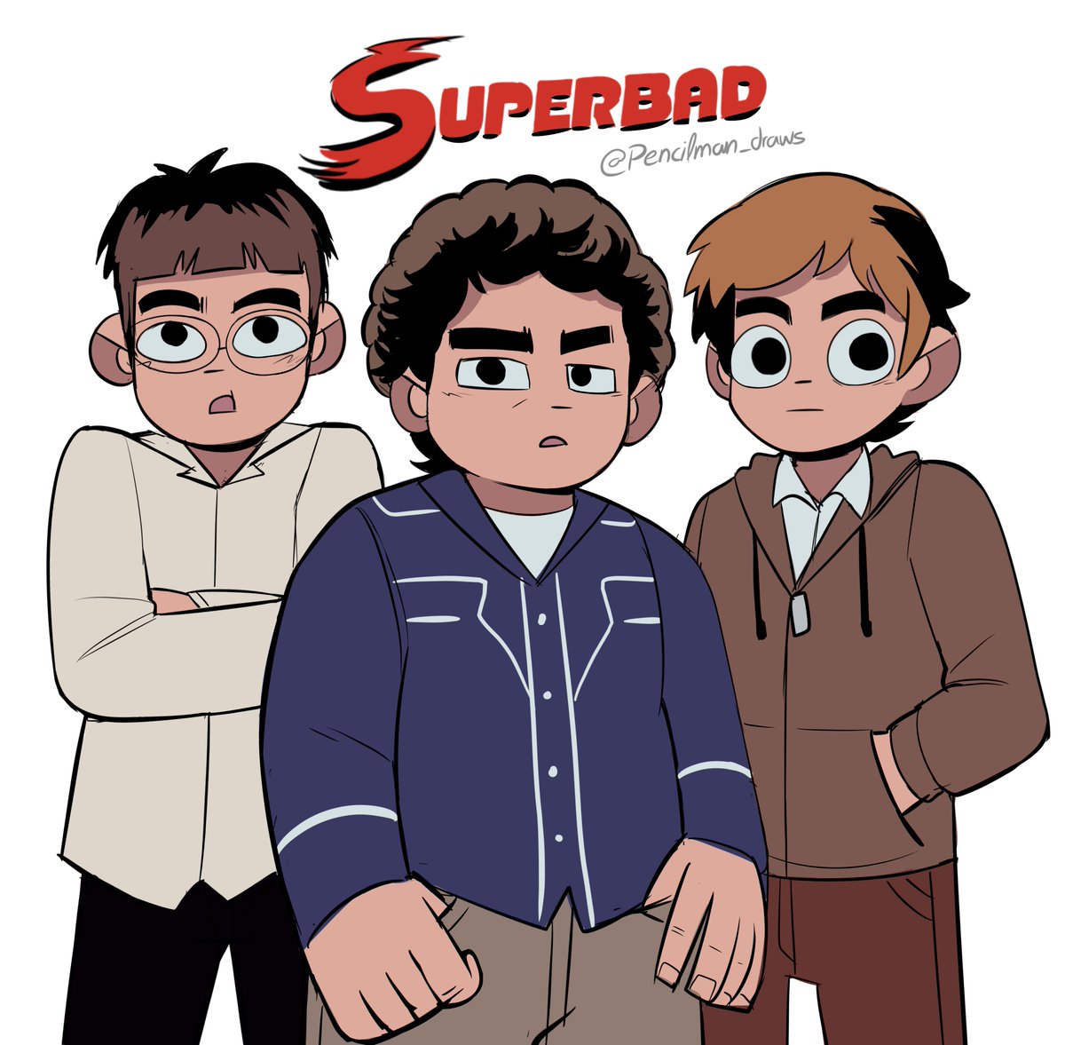Pencilman_draws's tweet photo. Superbad https://t.co/tVspL7S61E