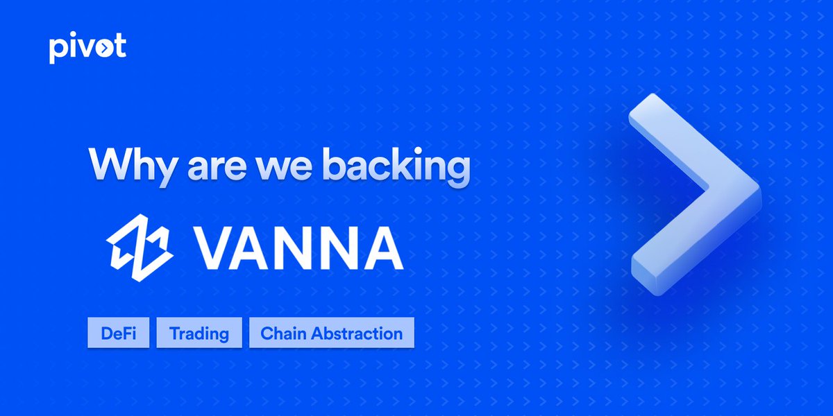 pivotintelHQ's tweet photo. 1/ ⚡ We are backing @vannafinance ⚡

We’re thrilled to announce that @0xPivot_ is backing @vannafinance, a revolutionary #DeFi protocol transforming derivatives trading with leveraged borrowing, composable architecture, and advanced risk management tools.

We have onboarded Team Vanna on our flagship acceleration program - enroute to a redefining the #DeFi derivatives landscape!

Read in details: https://t.co/RlIb7O32PS

🔗 Here's why in short: 🧵👇

#letspivot