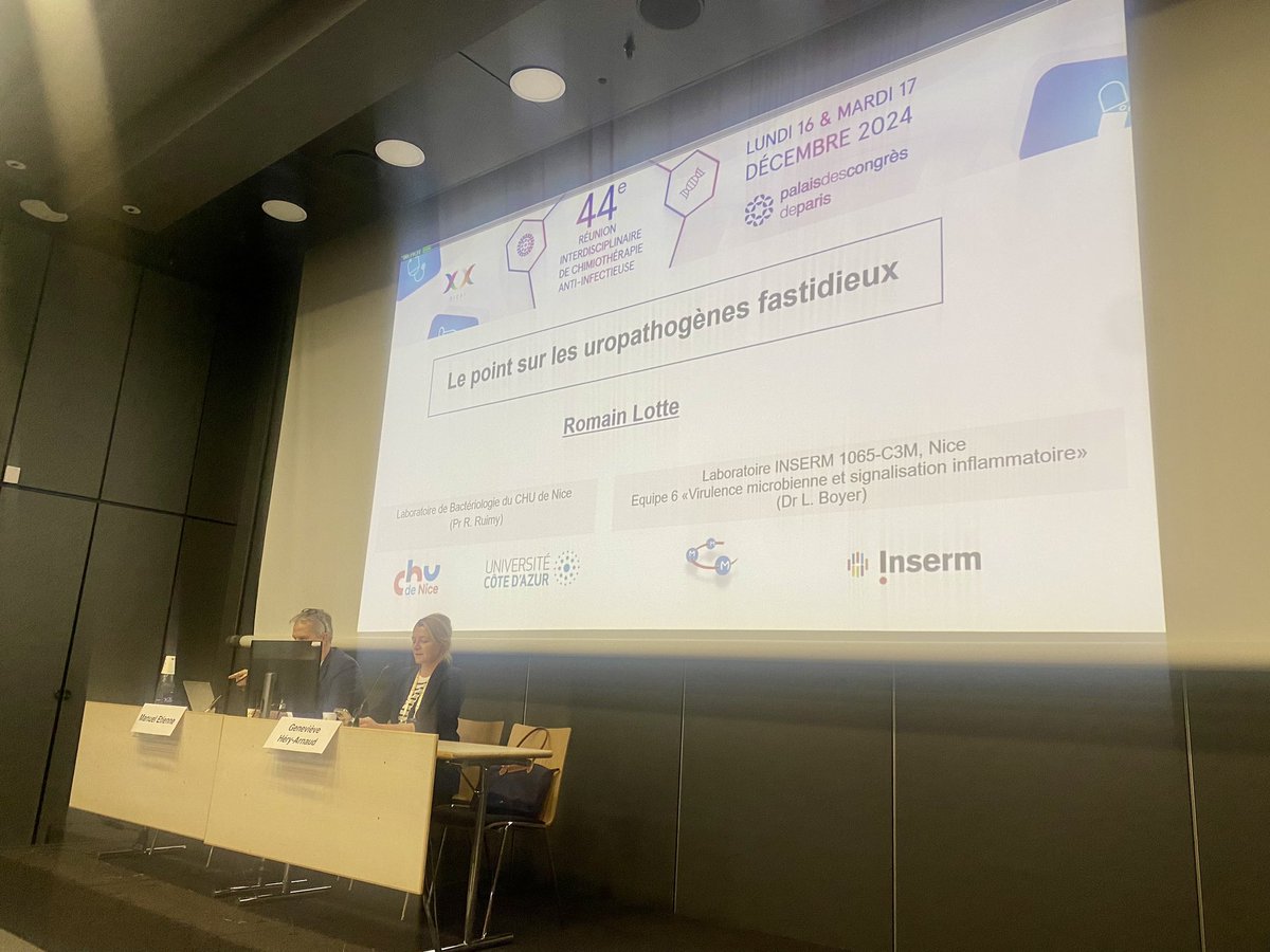 Charles.Cazanave (@charles_cazanav) on Twitter photo Session « Des uropathogènes fastidieux à l’urobiome » 🤩 à la #RICAI 2024
🙏🏼 Pr <a href="/Genevieve_Hery/">Geneviève HéryArnaud</a> pour cette belle saison microbio-clinique & 🙏🏼 à notre nouveau Président (une fumée blanche sort du Palais des congrès), Pr @ManuelETIENNE76 !
<a href="/CecileBebear/">Cecile Bebear</a> Session « Des uropathogènes fastidieux à l’urobiome » 🤩 à la #RICAI 2024
🙏🏼 Pr <a href="/Genevieve_Hery/">Geneviève HéryArnaud</a> pour cette belle saison microbio-clinique & 🙏🏼 à notre nouveau Président (une fumée blanche sort du Palais des congrès), Pr @ManuelETIENNE76 !
<a href="/CecileBebear/">Cecile Bebear</a>