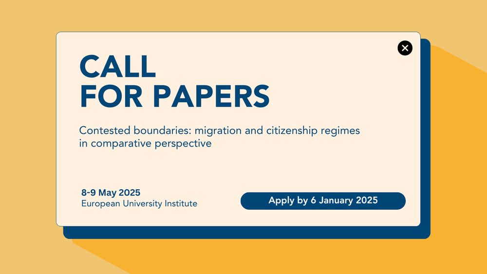 ecre's tweet photo. Our #MigrationCoLab partner @MPC_EUI is looking for papers that explore key issues in the study of international #migration and #citizenship!

🔗Submit your paper today: https://t.co/XH0bOOaIk2 https://t.co/vFHlJfWFPB