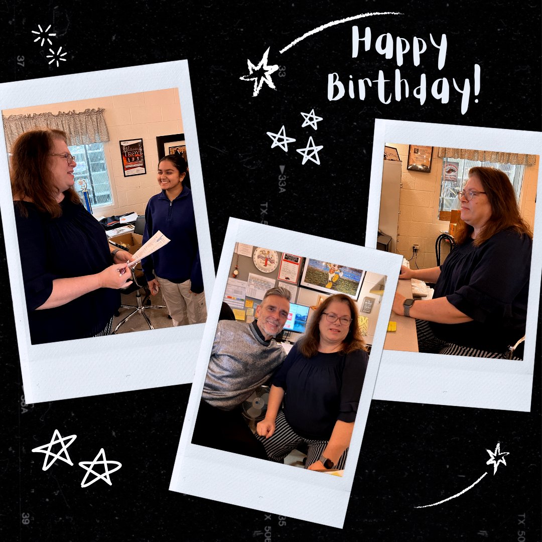 Happiest of birthdays to our amazing Ms. Schomer! You keep the band and orchestra programs running smoothly, with a smile, and beautiful talent and creativity! We appreciate all you do. Wishing you a day filled with joy and celebration!