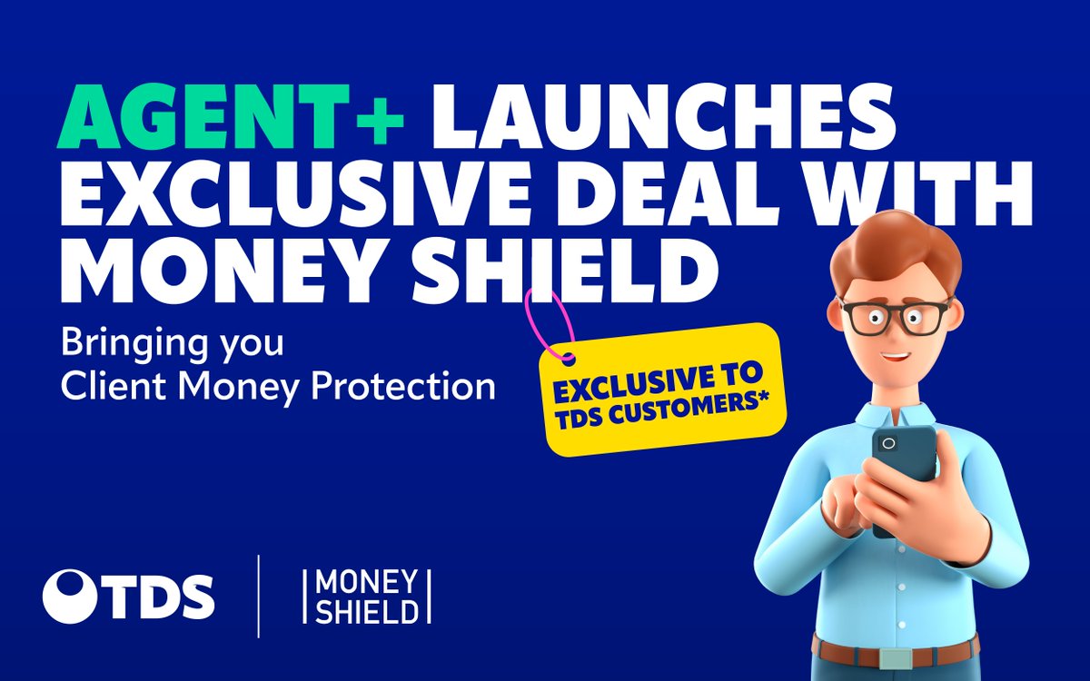 TenancyDeposits's tweet photo. Agents, it's time to elevate your standards with Agent+ 👀
https://t.co/NUZj5w4Yf3
Protect your deposits with TDS and #MoneyShield, the CMP scheme that sets you apart.
As a TDS customer, enjoy exclusive discounts and deals from TDS and our partners.
#AgentPlus https://t.co/8gE5SGqc8e