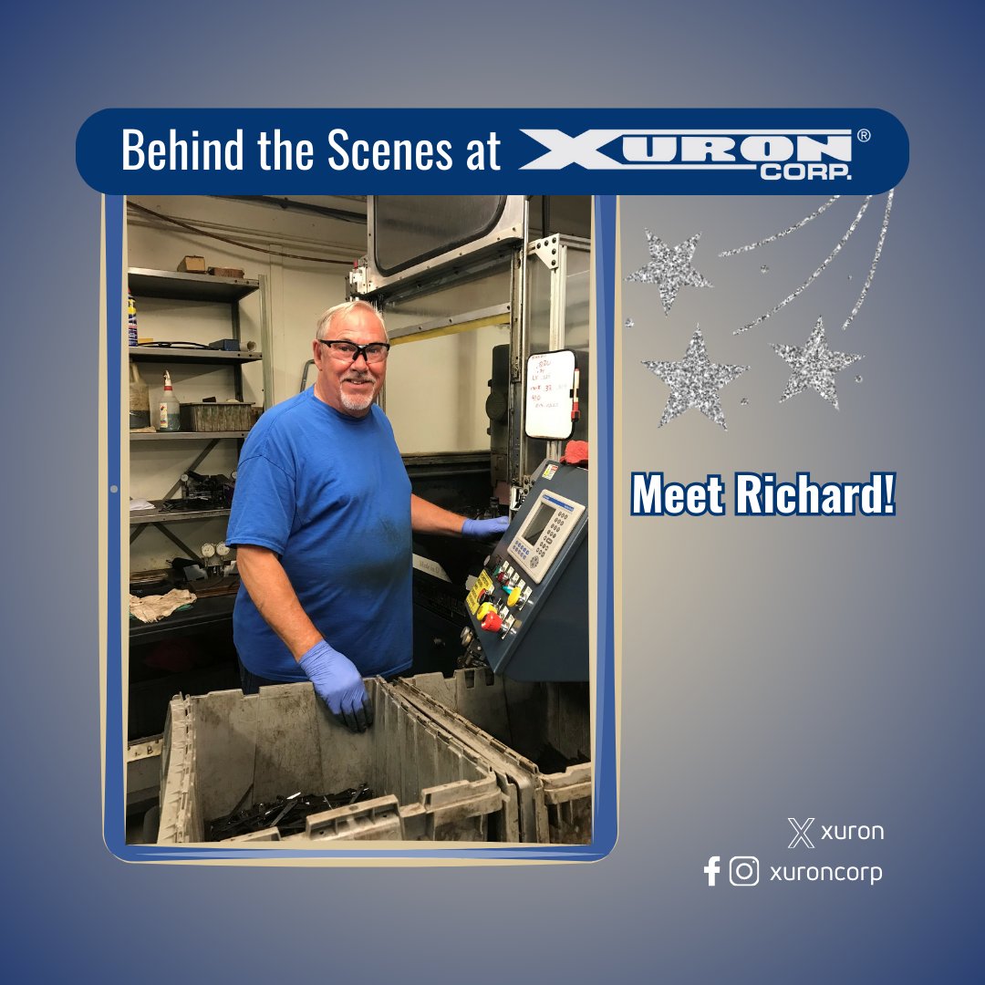Xuron's tweet image. Meet Richard! 🎉 Since 2021, he’s been a key part of crafting every Micro-Shear® Flush Cutter, ensuring precision grinding and perfect machine programming. If you love your Xuron® Cutters,  give Richard a big thank you! 🙌 #TeamSpotlight #XuronTools