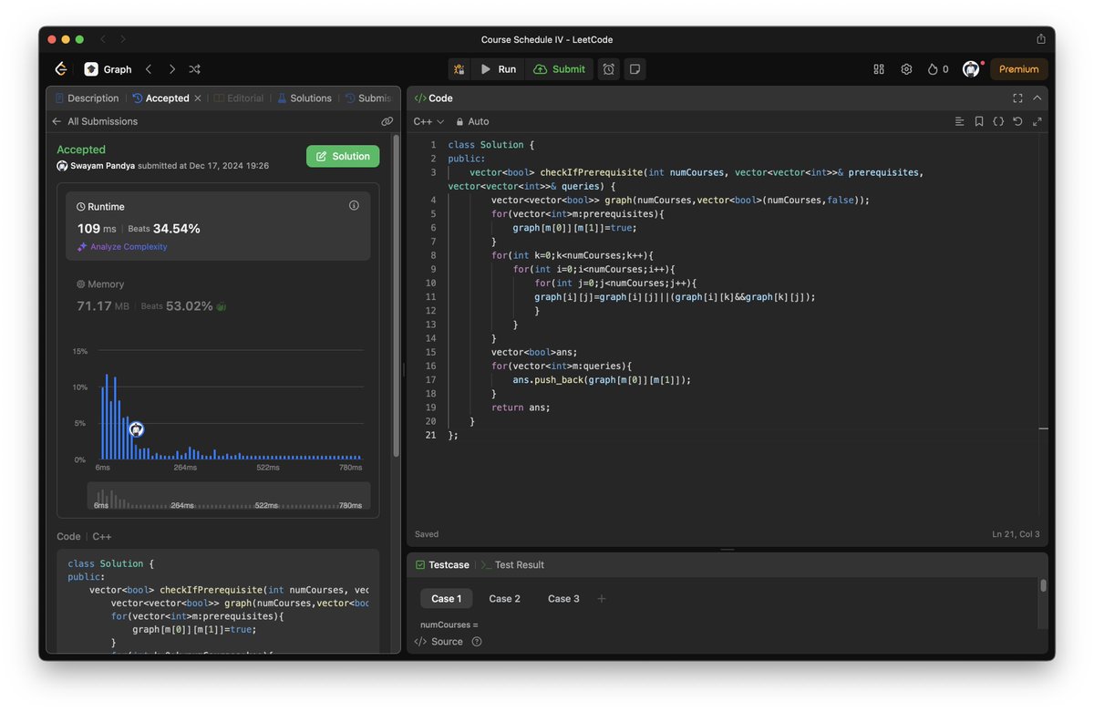 symPandya's tweet photo. Day 200 🥳: Solved 2 DSA Problems today! 🧩
#1615- Maximal Network Rank (leetcode)
#1462 - Create Target Array in the Given Order

Check out my detailed solution and approach here: https://t.co/RLDjdD7ZRJ

#leetcode #dsa #coding #cpp #problemsolving #leetcoding https://t.co/GLXcSQ225O