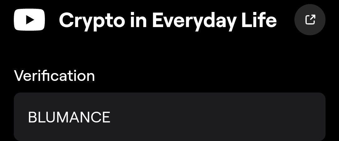 IITian_InCrypto's tweet image. BLUM Video Code 👨‍💻

Video Code For: &quot;Crypto in Everyday Life&quot;
Answer: BLUMANCE

#Blum #blumcodes