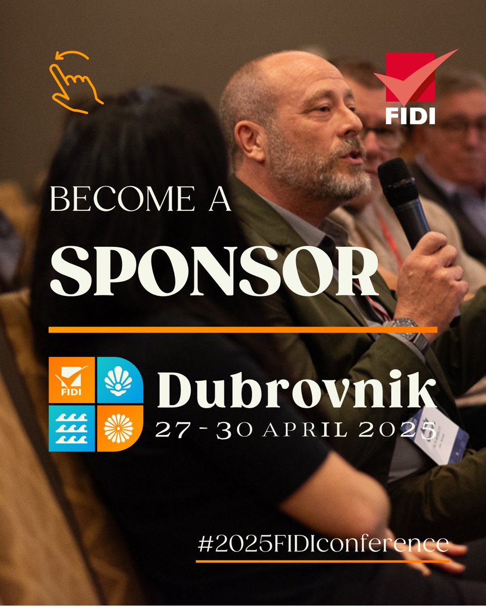 FIDI Focus Magazine (@fidiglobal) on Twitter photo 🌐 Thinking of becoming a sponsor of the #2025FIDIconference?
For information about the sponsorship packages, opportunities, costs and benefits, please contact📧 sales@fidifocus.org
#FIDI #Sponsor 🌐 Thinking of becoming a sponsor of the #2025FIDIconference?
For information about the sponsorship packages, opportunities, costs and benefits, please contact📧 sales@fidifocus.org
#FIDI #Sponsor