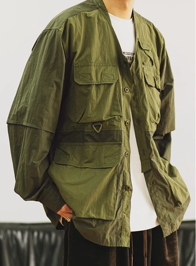 boopdocom's tweet image. #OutdoorUtilityStyle #MultiPocketJacket #MensStreetwearStyle #CargoWorkwear #FishingJacketFashion #RetroOutdoorLook #SpringFallFashion #ArmyGreenJacket #VintageUtilityWear #CasualStreetStyle #FunctionalFashion #OutdoorAdventureStyle #LooseFitJacket #YouthStreetwearTrend #JACKET
