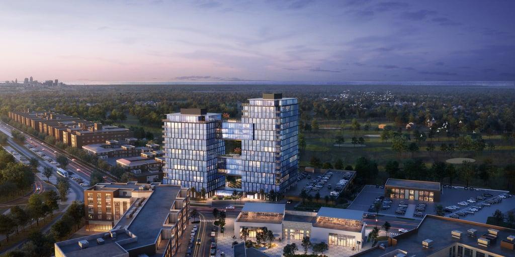 RAYE apartment towers open in the Van Aken District crainscleveland.com/real-estate/va…