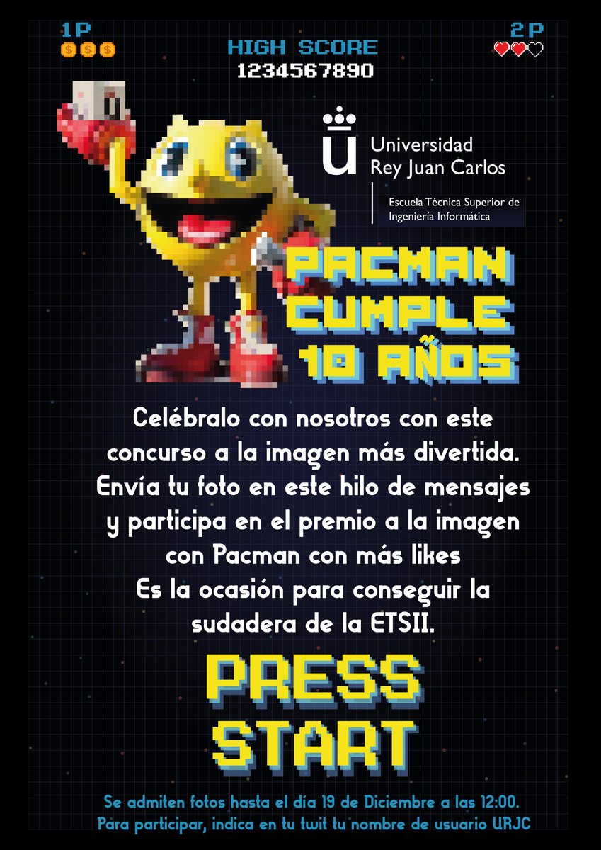 ¡Nuestro Pacman favorito cumple 10 años!  Celébralo con nosotros :)