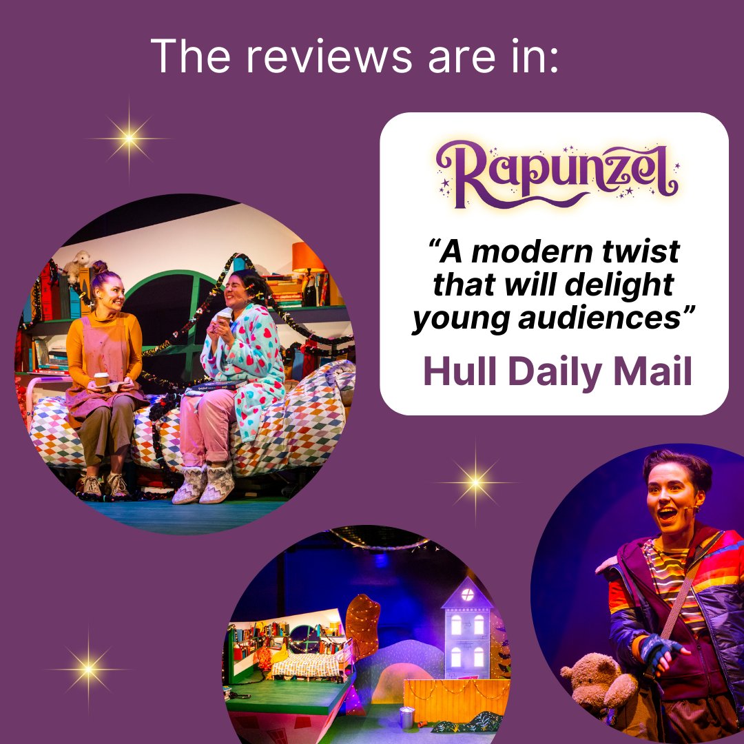 Book tickets now by calling our Box Office on 01482 323638 or online via bit.ly/4dBhkFK ☎️🔗

#Rapunzel #TheatreTickets #HTT #Hull #Christmas <a href="/Hull_ER_Mumbler/">Hull & East Riding Mumbler</a> #ACESupported