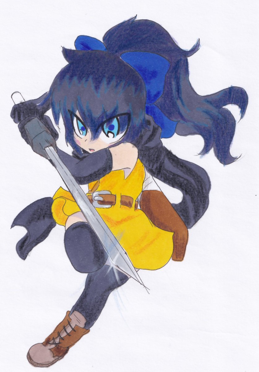 勇者ちゃんは十代前半の少女のイメージで作っています
口調はあんまり女子女子してない女の子って感じ
すけべフリー、うちよそ有り
私服という概念はたぶん無くて同じ服を3着くらい着回し
必殺技は聖力で形成した巨大な刃を振るう『武神の大刀《デウスパーダ》』
このあたりの設定はひとまず変わらない 