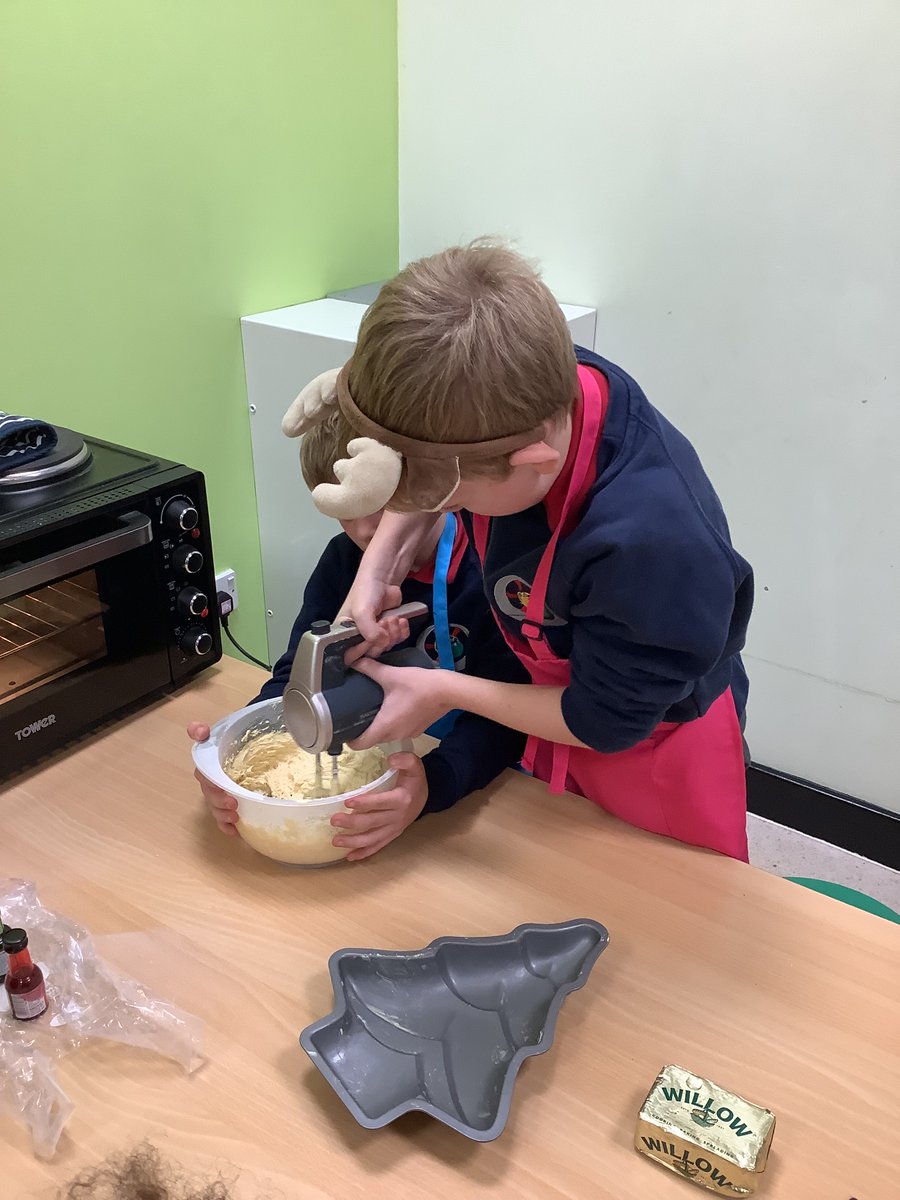 Baking Club: 
Another festive bake from the children, a Christmas tree cake.