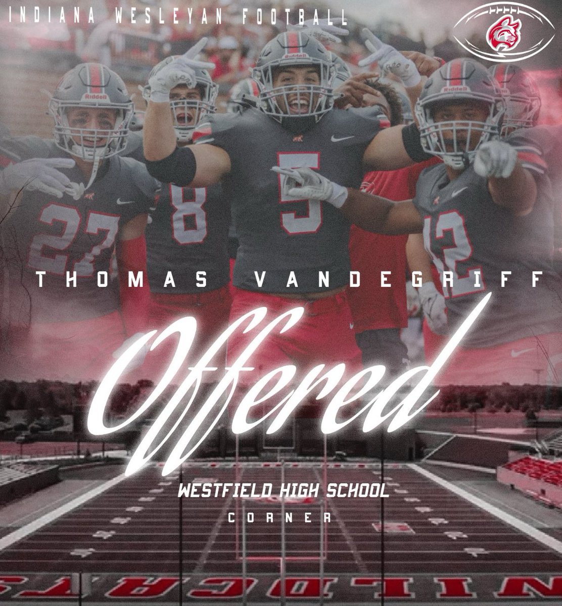 Thomas Vandegriff (@thomasvandy4) on Twitter photo After a great conversation with <a href="/Coach_Cush/">Jaylen Cushenberry</a>, I’m blessed to receive my first offer from <a href="/IndWesleyan_FB/">Indiana Wesleyan FB</a>!
<a href="/ShamrockFB/">Rocks Football</a> <a href="/CoachJMiracle/">Josh Miracle</a> After a great conversation with <a href="/Coach_Cush/">Jaylen Cushenberry</a>, I’m blessed to receive my first offer from <a href="/IndWesleyan_FB/">Indiana Wesleyan FB</a>!
<a href="/ShamrockFB/">Rocks Football</a> <a href="/CoachJMiracle/">Josh Miracle</a>