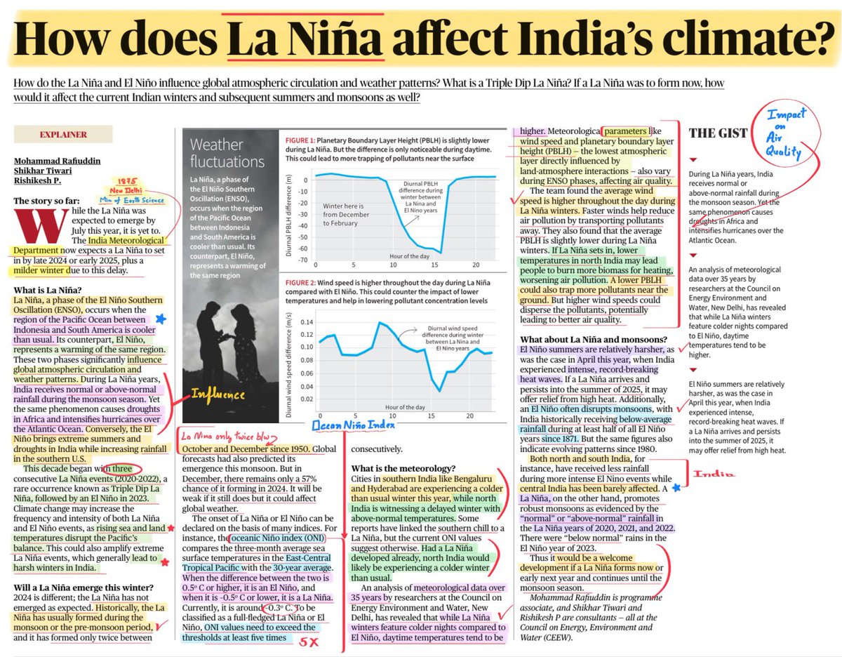 StudyRules12's tweet image. Would be a Welcome Development if La Niña forms
#upsc2025 
#Geography 
#HPPSC
#LaNina 
#ElNino 
#ClimateCrisis 
#pollutioncrisis 
#FactsMatter 
#Science