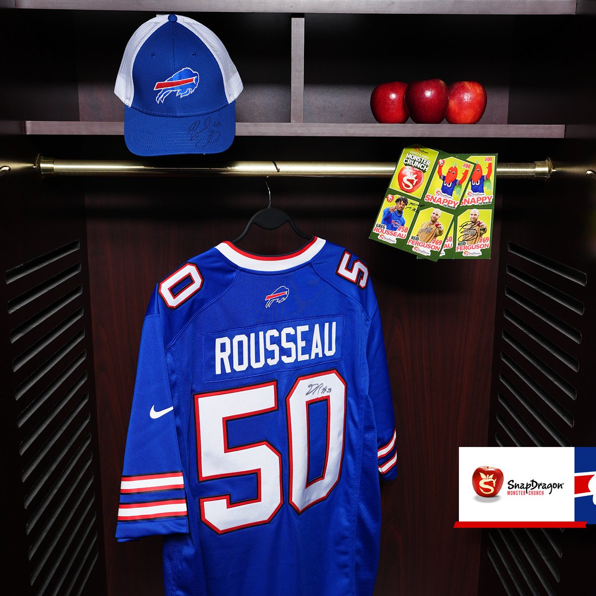 Buffalo Bills (@buffalobills) on Twitter photo Repost for your chance to win a signed @GregRousseau jersey and <a href="/SnapDragonApple/">SnapDragon Apples</a> prize pack! 🍎
bufbills.co/3VMDehN | #BillsMafia Repost for your chance to win a signed @GregRousseau jersey and <a href="/SnapDragonApple/">SnapDragon Apples</a> prize pack! 🍎
bufbills.co/3VMDehN | #BillsMafia