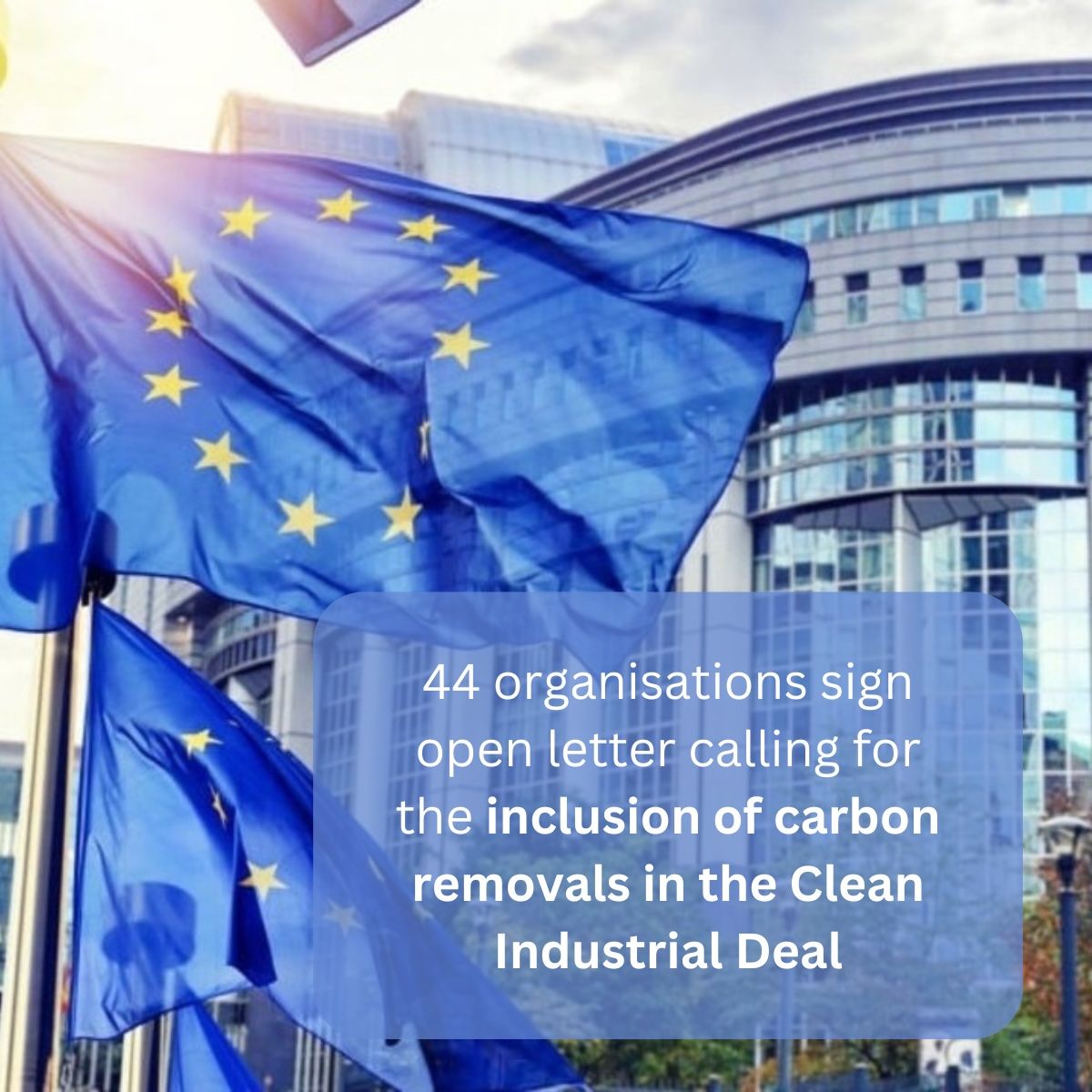 Today, Elimini joined <a href="/NEP_Brussels/">Negative Emissions Platform</a> in publishing an open letter on the EU's #CleanIndustrialDeal, calling for:
🎯 Separate targets for permanent CO2 removals
✨ Streamlined permitting
🥕 Competitive financial incentives
🏅 Designating IPCEIs for CDRs
💪 Workforce development