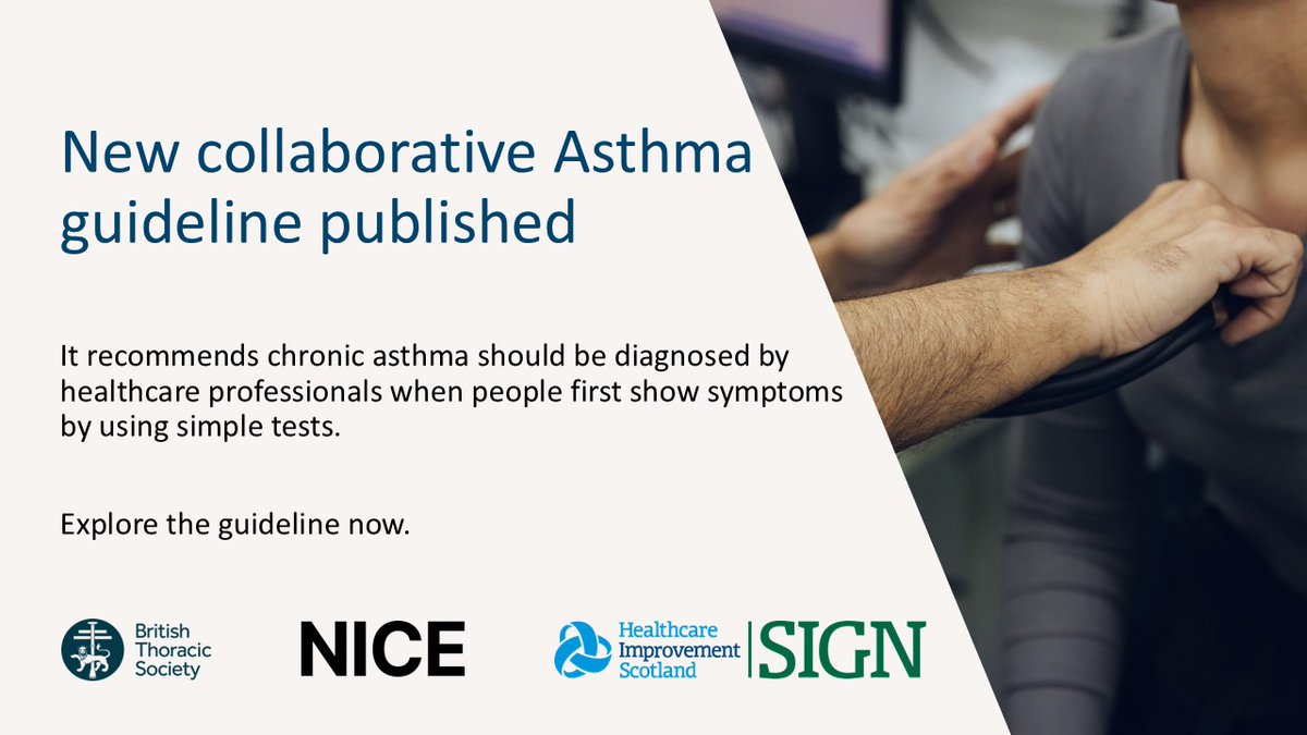 The latest asthma guideline links to tools, resources and info to support healthcare professionals make accurate diagnoses, promote good practice, and provide effective, personalised treatment to control and prevent acute asthma attacks.

Follow the link in the comments.