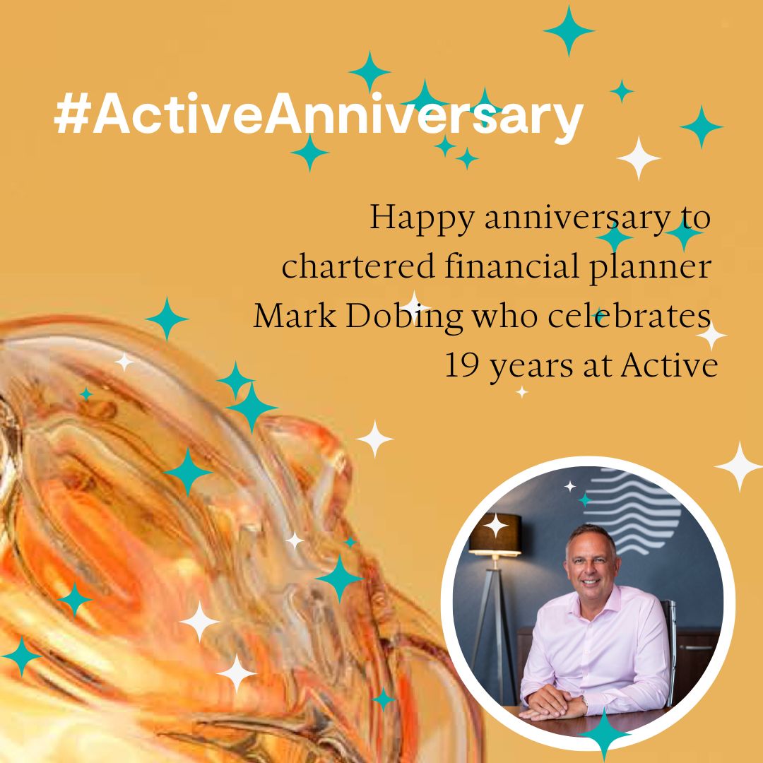 Active Chartered Financial Planners (@activefinancial) on Twitter photo Wishing a very happy #ActiveAnniversary to π
π<a href="/MarkDActive/">Mark Dobing</a> who this month celebrates an amazing 1β£9β£ years at Active, meaning he's been here longer than any other member of the team!
Find out more about Mark π bit.ly/3rPK4SC
#TheClearAdvantage #FinancialPlanning Wishing a very happy #ActiveAnniversary to π
π<a href="/MarkDActive/">Mark Dobing</a> who this month celebrates an amazing 1β£9β£ years at Active, meaning he's been here longer than any other member of the team!
Find out more about Mark π bit.ly/3rPK4SC
#TheClearAdvantage #FinancialPlanning