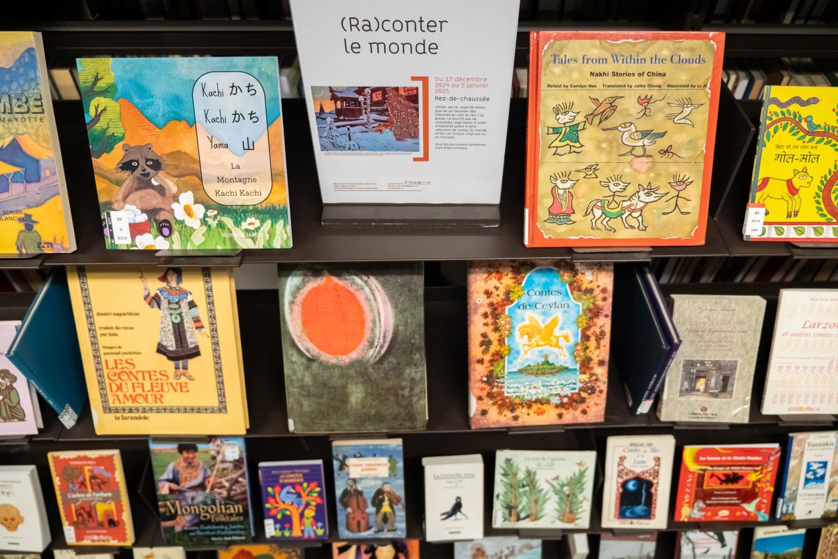 📚 Nouvelle sélection ! 🐉«(Ra)conter le monde», une sélection de contes du monde entier, en langue originale ou en français.🌍
🧡 Venez les emprunter à l'entrée de la #BULAC jusqu'au 5 janvier 2025.
👉 bulac.fr/node/3276