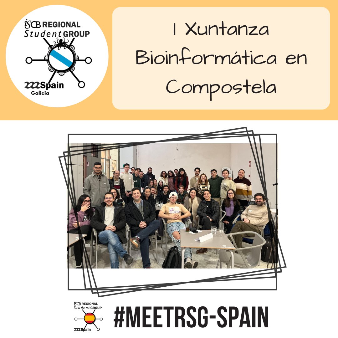 Hace unos meses el nodo gallego hizo su aparición en el mapa de RSG-Spain… pero ¡no había podido inaugurarse hasta hace una semana! El miércoles 11 de dic 📅 tuvo lugar la I Xuntanza bioinformática (y por tanto, la inauguración del nodo gallego) en Santiago de Compostela📍(+)