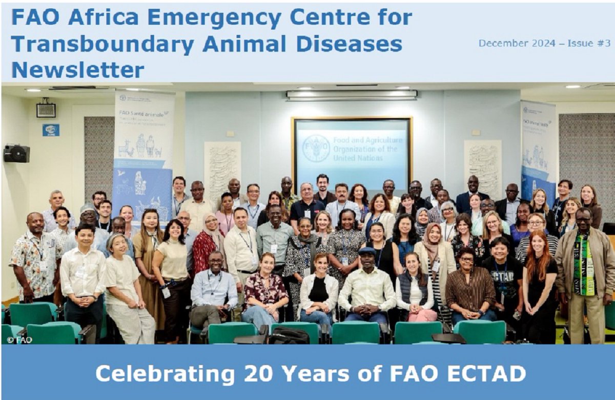. <a href="/FAO/">Food and Agriculture Organization</a>’s Emergency Centre for Transboundary Animal Diseases (#ECTAD), reviewed its two decades of impactful work in advancing global #animalhealth worldwide, with a #OneHealth approach. The newsletter gives you a regional overview: 
 
bit.ly/3VFiusg