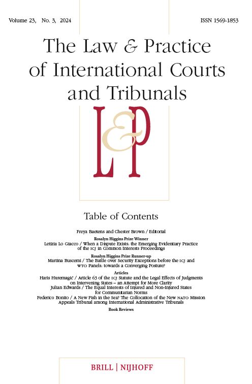 Brill Law ➡️ LinkedIn (@brill_law) on Twitter photo * New Issue *
Out now, The Law & Practice of International Courts and Tribunals (Vol. 23, No. 3), with the 2024 Rosalyn Higgins Prize Winner, Letizia Lo Giacco’s article in #OpenAccess, and much, much more! brill.ws/LAPE23-3_ <a href="/LPICT1/">LPICT - Law & Practice of Int’l Courts & Tribunals</a> * New Issue *
Out now, The Law & Practice of International Courts and Tribunals (Vol. 23, No. 3), with the 2024 Rosalyn Higgins Prize Winner, Letizia Lo Giacco’s article in #OpenAccess, and much, much more! brill.ws/LAPE23-3_ <a href="/LPICT1/">LPICT - Law & Practice of Int’l Courts & Tribunals</a>