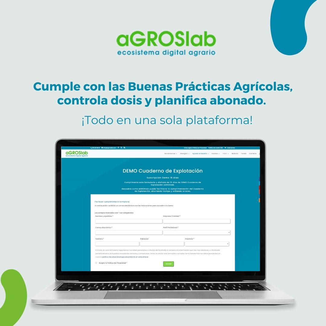 🌱 ¡Haz que tu campo alcance su máximo potencial! 🚜

Te brindamos las herramientas que necesitas para implementar las Buenas Prácticas Agrícolas:

✅ Controlar las dosis de insumos.
✅ Planificar el abonado.
✅ Optimizar cada aspecto.

Todo ello desde una única plataforma.