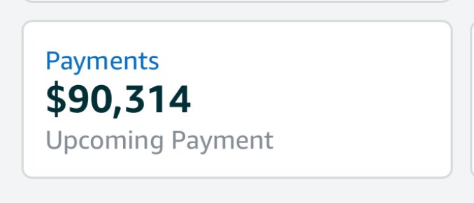 Approaching 6 figures of Amazon owing me… 😬