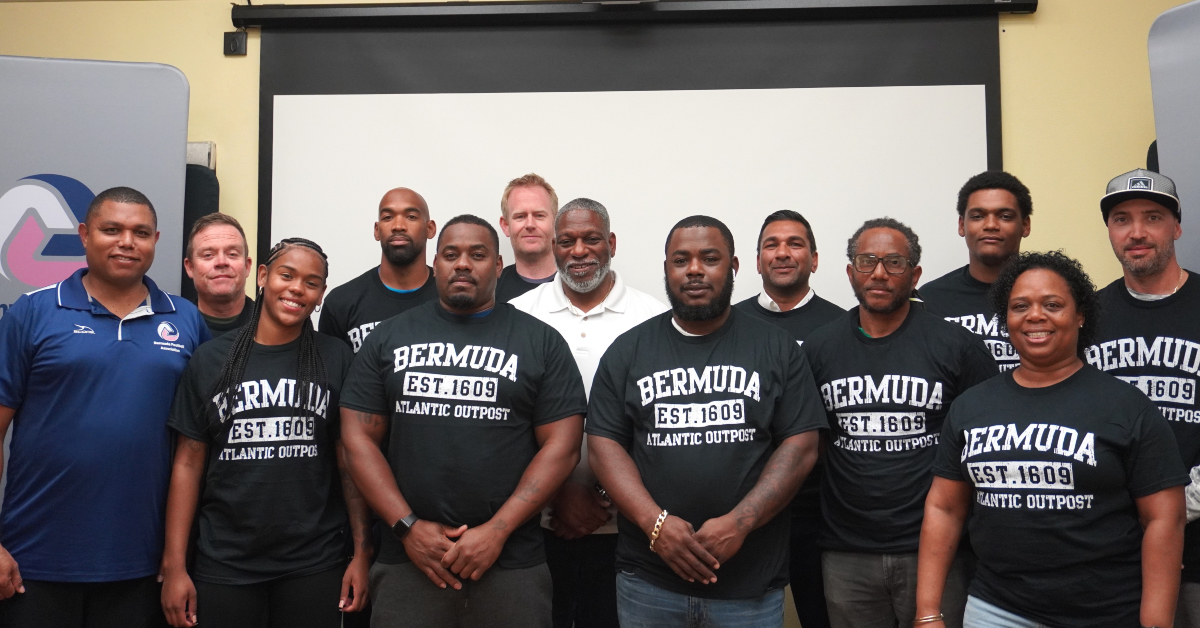 BermudaFA's tweet image. The Bermuda D Diploma Coaching Course is underway. In their first sessions, they heard from BFA President Mark Wade and Senior Men&apos;s National Team Coach Michael Findlay. 👏  #BermudaFa #DDiploma #CoachingCourse