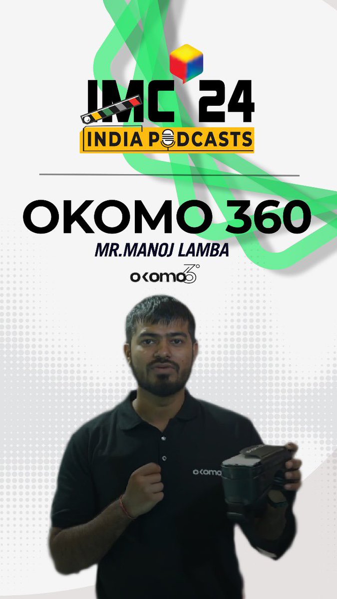 exploreIMC's tweet image. 🚀 &quot;Revolutionizing VR for ₹500!&quot;
Okomo 360 a VR, social media &amp;amp; video streaming platform, showcased by Manoj Lamba at #IMC2024, is making VR accessible for all

🎧 Hear his story now on @IndiaPodcasts 

#TechForGood #VRInnovation #IndiaStartups @ConnectCOAI @DoT_India…