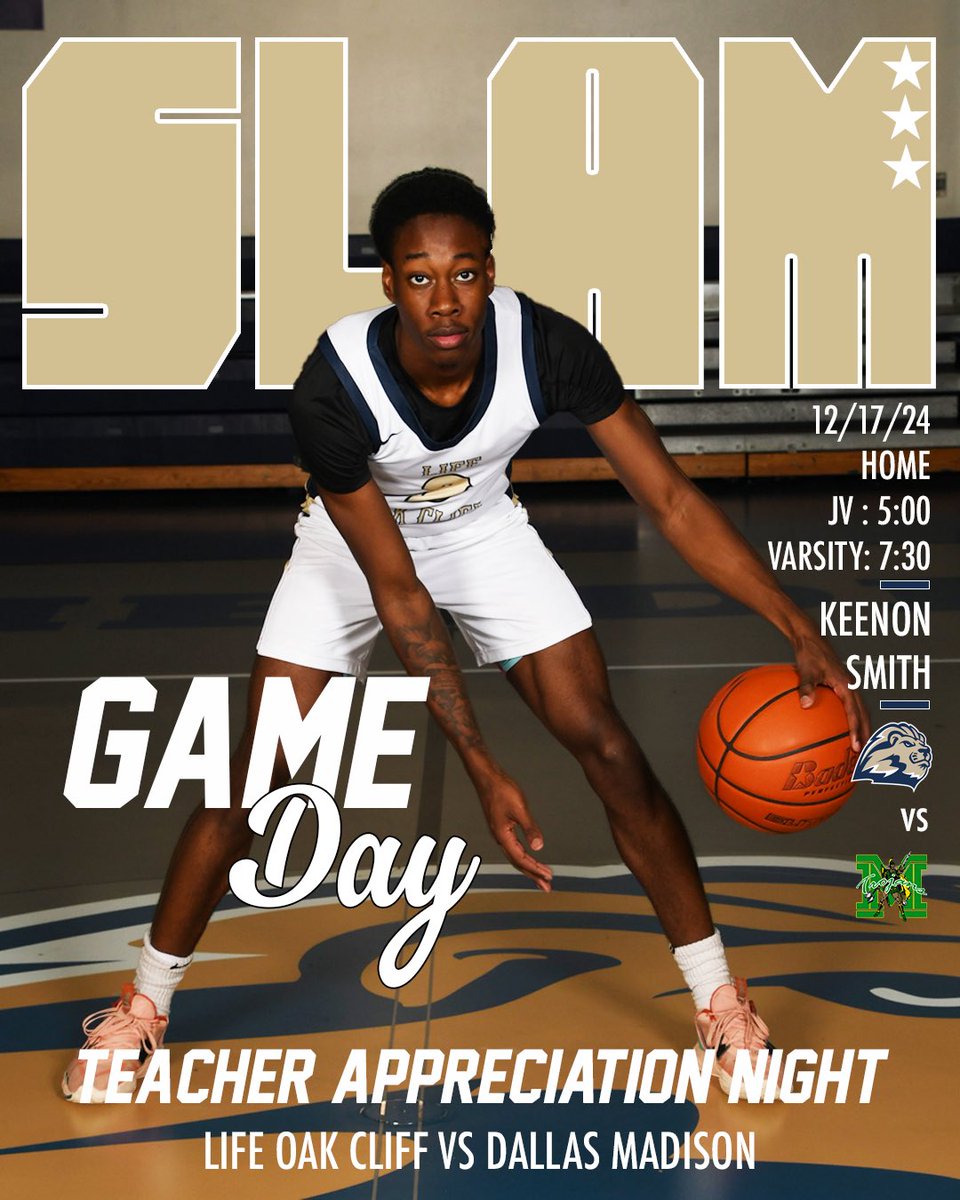 oakcliffhoops's tweet photo. 🚨GAMEDAY🚨

Life Oak Cliff vs. Madison
HOME
JV: 5:00
Varsity: 7:30

See you at The Den!

🦁🏀 https://t.co/Wj5NUpCF0o