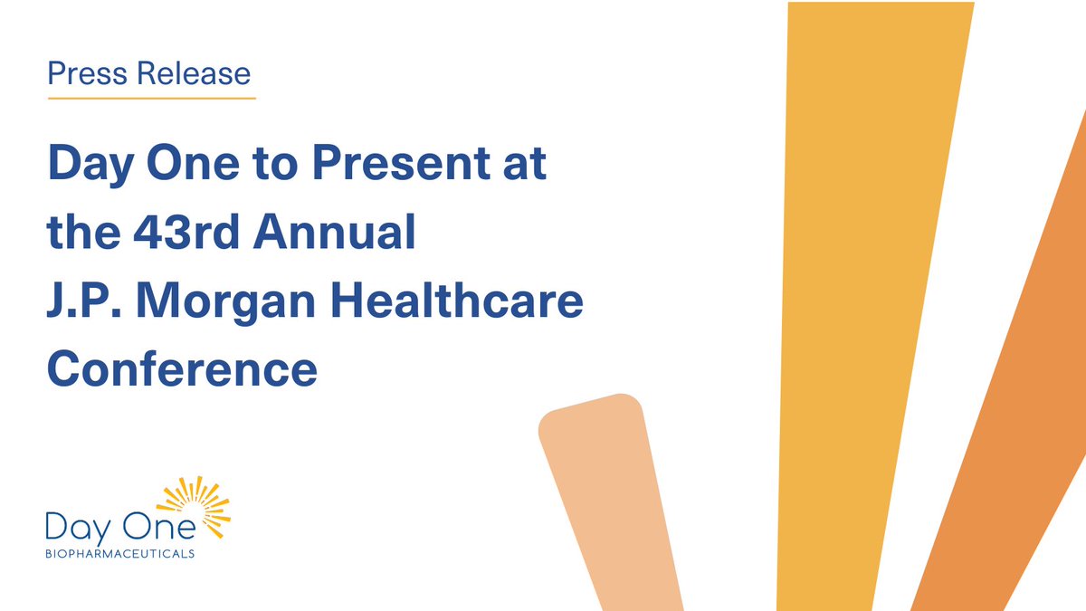 We’re looking forward to attending the J.P. Morgan Healthcare Conference. Dr. Jeremy Bender, CEO, will present on Monday, January 13, at 3:45 PM PT. A live audio webcast of the presentation will be available here: bit.ly/3UMCys7

Learn more: bit.ly/3ZJjr3Y