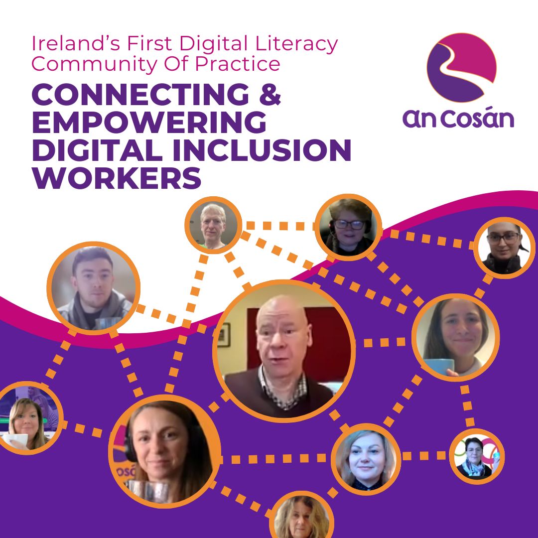 an_cosan's tweet photo. 🌟Our FIRST Digital Literacy Community of Practice Online Meetup 
We were inspired by @AdviceNI &amp; @AbilityNet volunteer Michael Diver's moving stories of digital inclusion changing lives. Full details: https://t.co/KfzfcelVKa 
@solasfet #DigitalInclusion #DigitalLiteracy https://t.co/H7u2WUXbeH