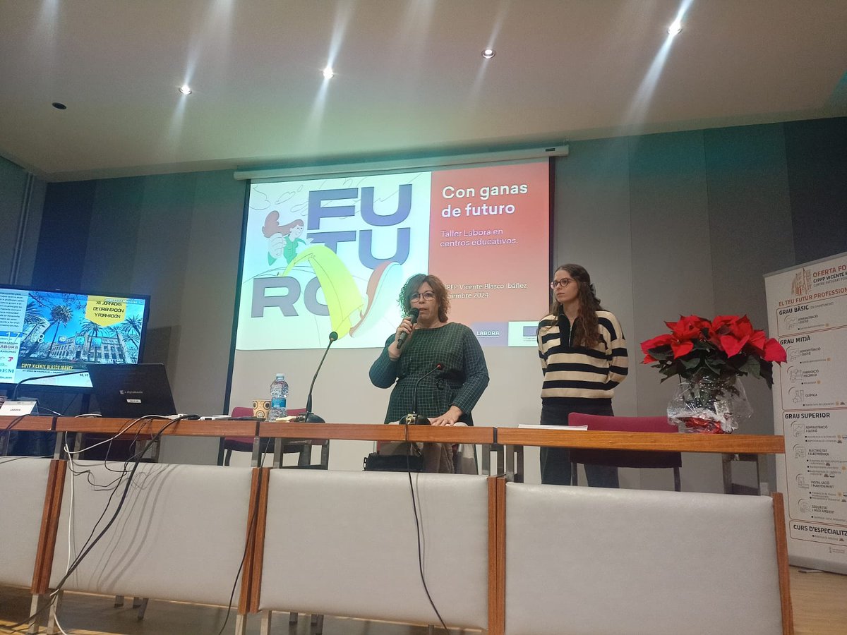 💬 Jornadas de Formación y Orientación Laboral

🔹 "Cómo buscar empleo", a cargo de Labora

#Formación #FP #Charlas #Educación #OrientaciónLaboral #FuturoProfesional #València #Labora