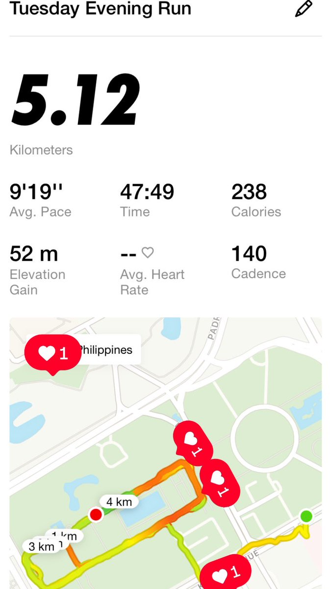 cranberriiiiies's tweet photo. Takbong “magaling na” 💖 

#runner #lifeofarunner #runningisfun #runningstreak https://t.co/NCQJo0fjr0