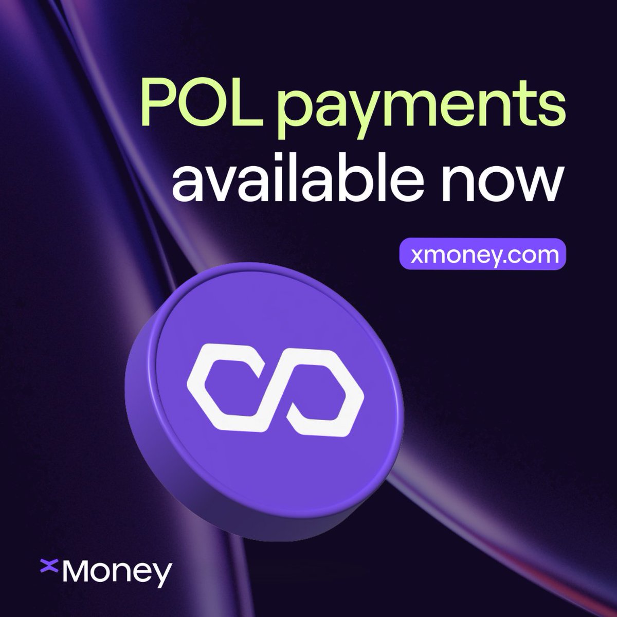 xMoney_com's tweet photo. Surprise, surprise! $POL, the @0xPolygon native token, is now available on the xMoney widget 🚀

With $POL, you can:

✔️Experience fast and secure transactions
✔️Benefit from low fees
✔️Have a seamless payment journey

This new addition reflects our commitment to listening to your needs and delivering innovative payment solutions that bridge traditional finance and #blockchain technology.

Looking for faster, more efficient, and cost-effective payments? We've got you covered 🫡

Enjoy the future of payments!

#xMoney #MultiversX #cryptopayments #digitalpayments #Web3
