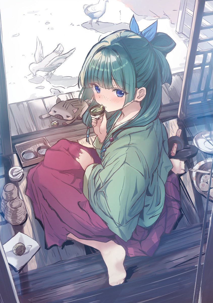 猫猫「毒見#薬屋のひとりごと #薬屋FA #猫猫 」|cutlass@Booth通販受付中のイラスト