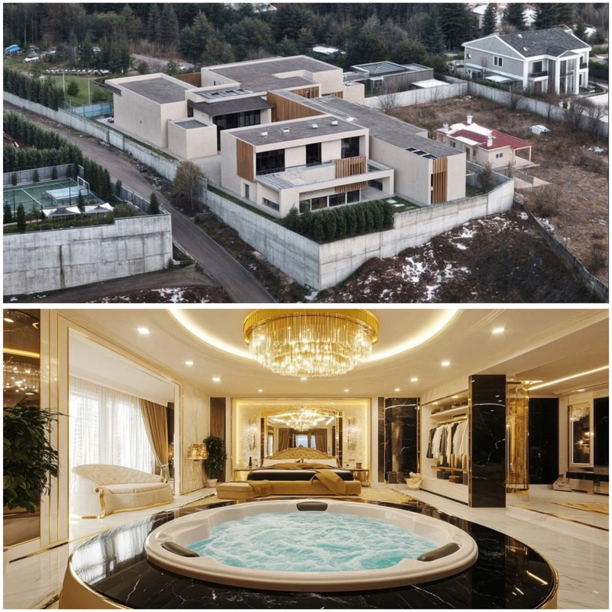 ajans_muhbir's tweet photo. AKP’li Osman Gökçek’in içerisinde kapalı yüzme havuzu, hamam, eğlence salonu ve 10 banyo bulunan villasının müteahhidinin Korkutata Ailesi’ne bağlı şirket olduğu ortaya çıktı.

Ankapark’ın müteahhitliğini de üstlenen şirket, Melih Gökçek döneminde ABB’den aldığı yüz milyonlarca liralık ihalelerle tanınıyor. (Mustafa Bildircin-Birgün)