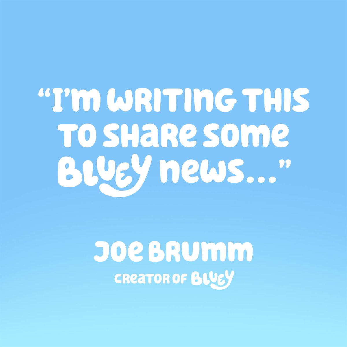 BBC Studios Press Office (@bbcstudiospress) on Twitter photo 👀 There’s going to be a Bluey movie! 💙
The news that families all over the world have been waiting for is finally out. The first-ever animated #Bluey movie will land in cinemas in 2027! 🍿
bbc.com/mediacentre/bb…
<a href="/bbcstudios/">BBC Studios</a> | <a href="/Disney/">Disney</a> | <a href="/ABC/">ABC News</a> | <a href="/OfficialBlueyTV/">Official Bluey TV</a> 👀 There’s going to be a Bluey movie! 💙
The news that families all over the world have been waiting for is finally out. The first-ever animated #Bluey movie will land in cinemas in 2027! 🍿
bbc.com/mediacentre/bb…
<a href="/bbcstudios/">BBC Studios</a> | <a href="/Disney/">Disney</a> | <a href="/ABC/">ABC News</a> | <a href="/OfficialBlueyTV/">Official Bluey TV</a>