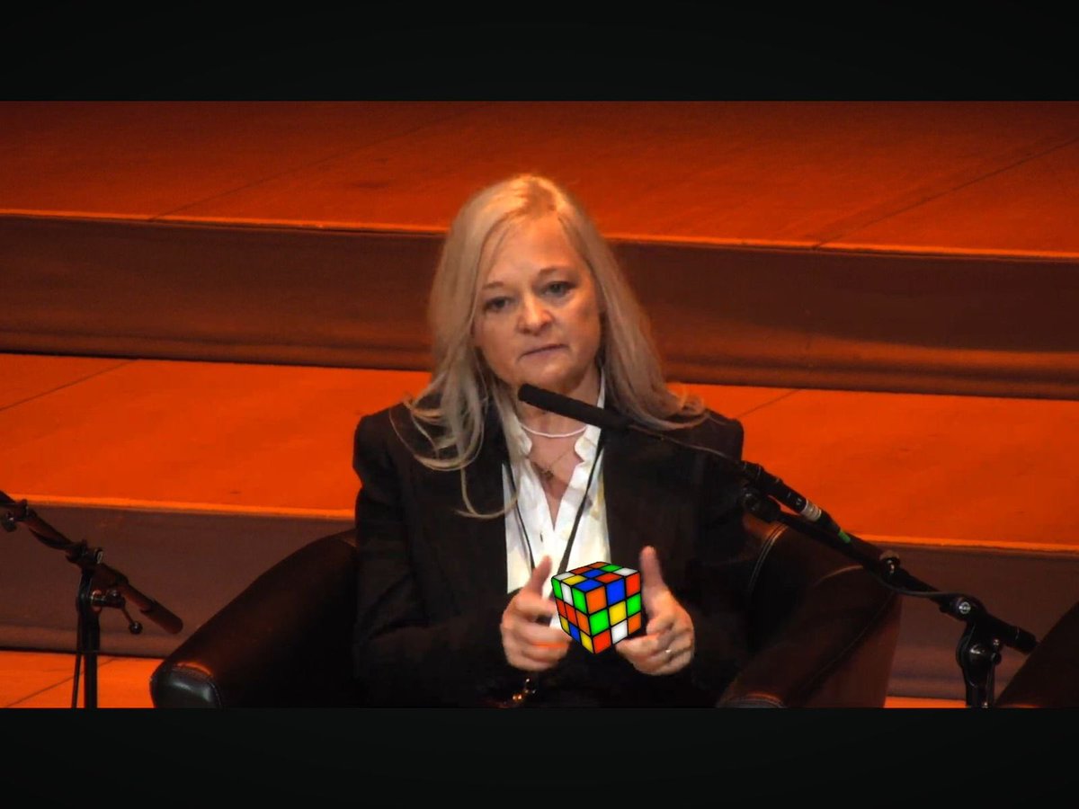 "If you are solving a Rubik's cube you don't just try to solve one side at a time, you are solving it simultaneously all at once."

<a href="/janetmartinwho/">Janet Martin</a> at Green Surgery Conference <a href="/NIHR_GSU/">NIHR Global Surgery</a> 

(Rubik's cube added by me.)