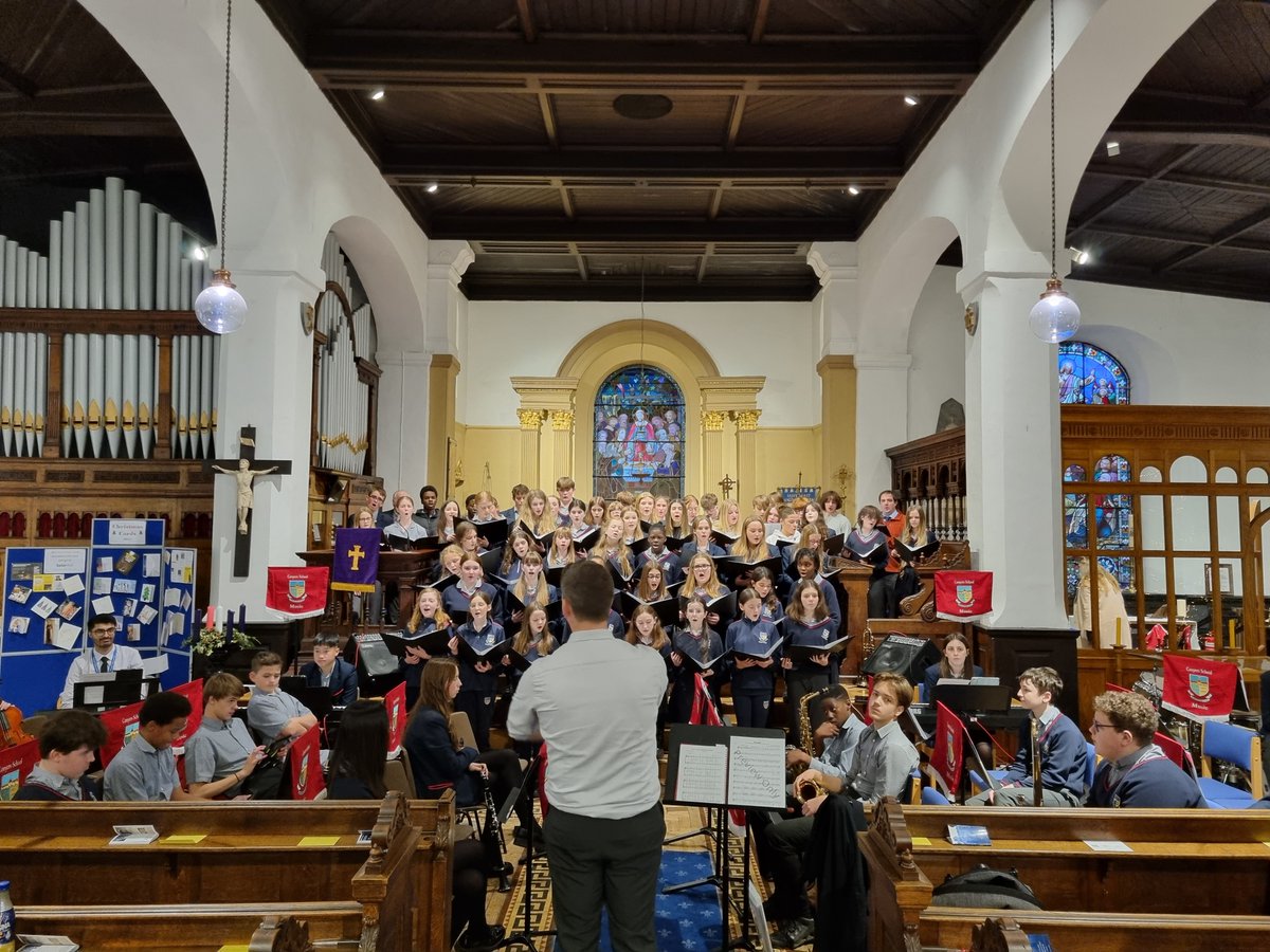 Conyers School Band and Choir hard at work rehearsing for the carol service tonight.... 7pm St Mary Magdalene Church, Yarm. We look forward to seeing you all there!