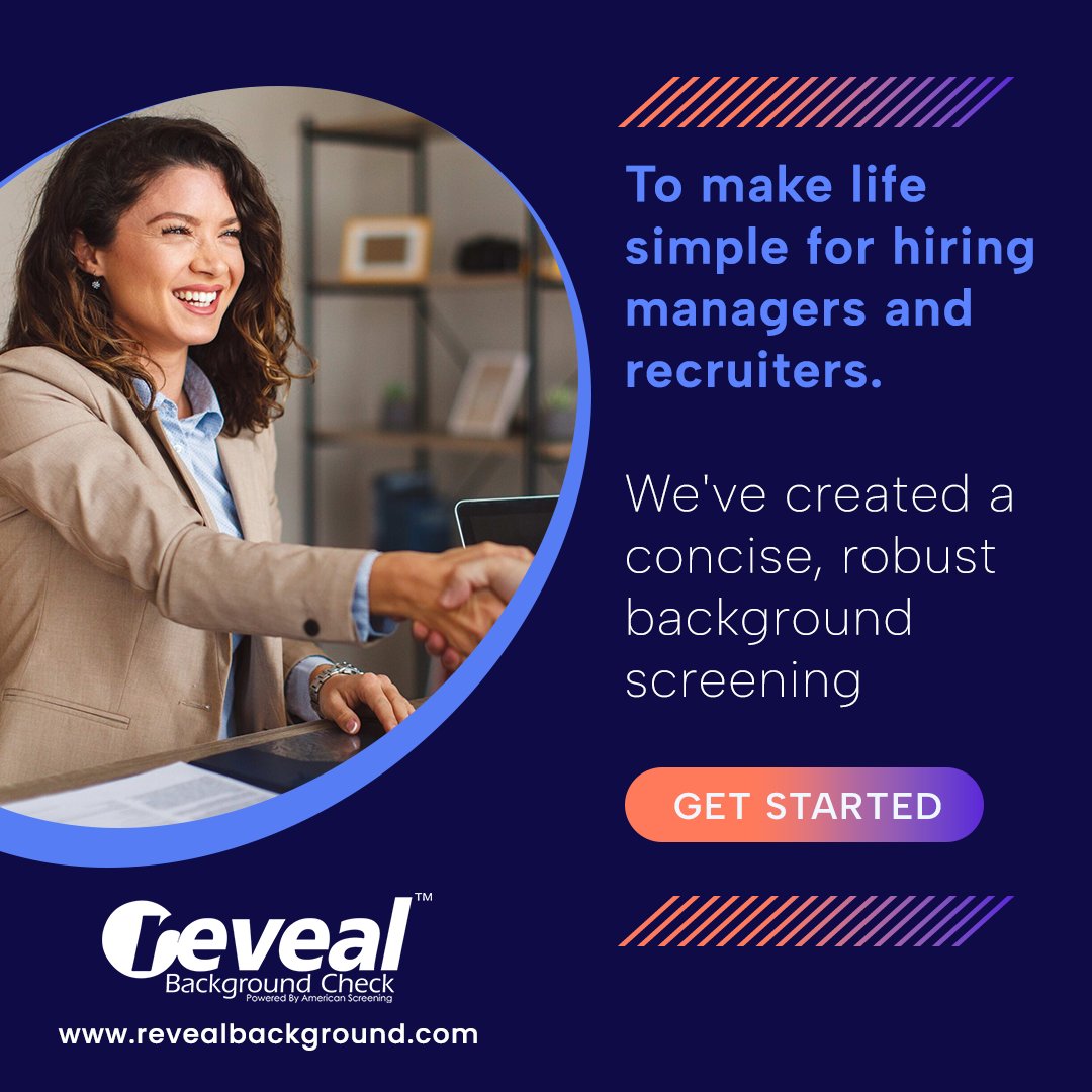 📷 To Make Life Easier for Hiring Managers &amp; Recruiters! 📷

📷 Fast &amp; Reliable Results – Get detailed background checks quickly.
📷 Comprehensive Reports – Trustworthy insights for informed decisions.

📷 Get Started: revealbackground.com

#HiringMadeEasy #RevealBackground
